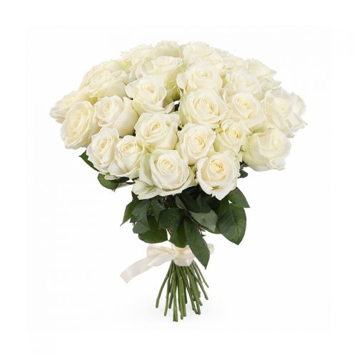 31 белая роза с доставкой по Астрахани